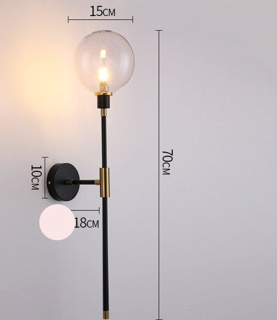 Glass Wall Sconces for Living Room Bedroom Corridor Outdoor | Modern Lights