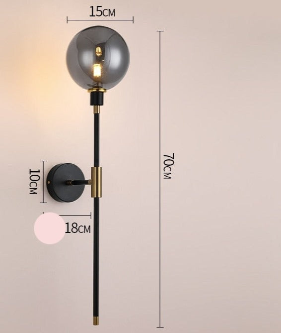 Glass Wall Sconces for Living Room Bedroom Corridor Outdoor | Modern Lights