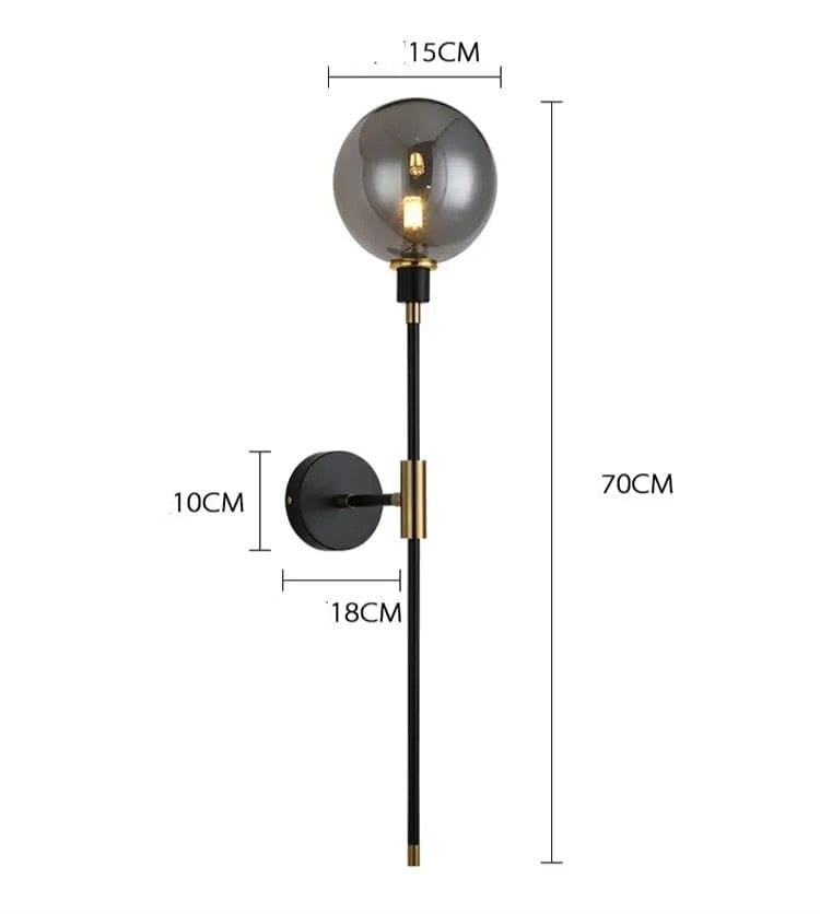 Glass Wall Sconces for Living Room Bedroom Corridor Outdoor | Modern Lights