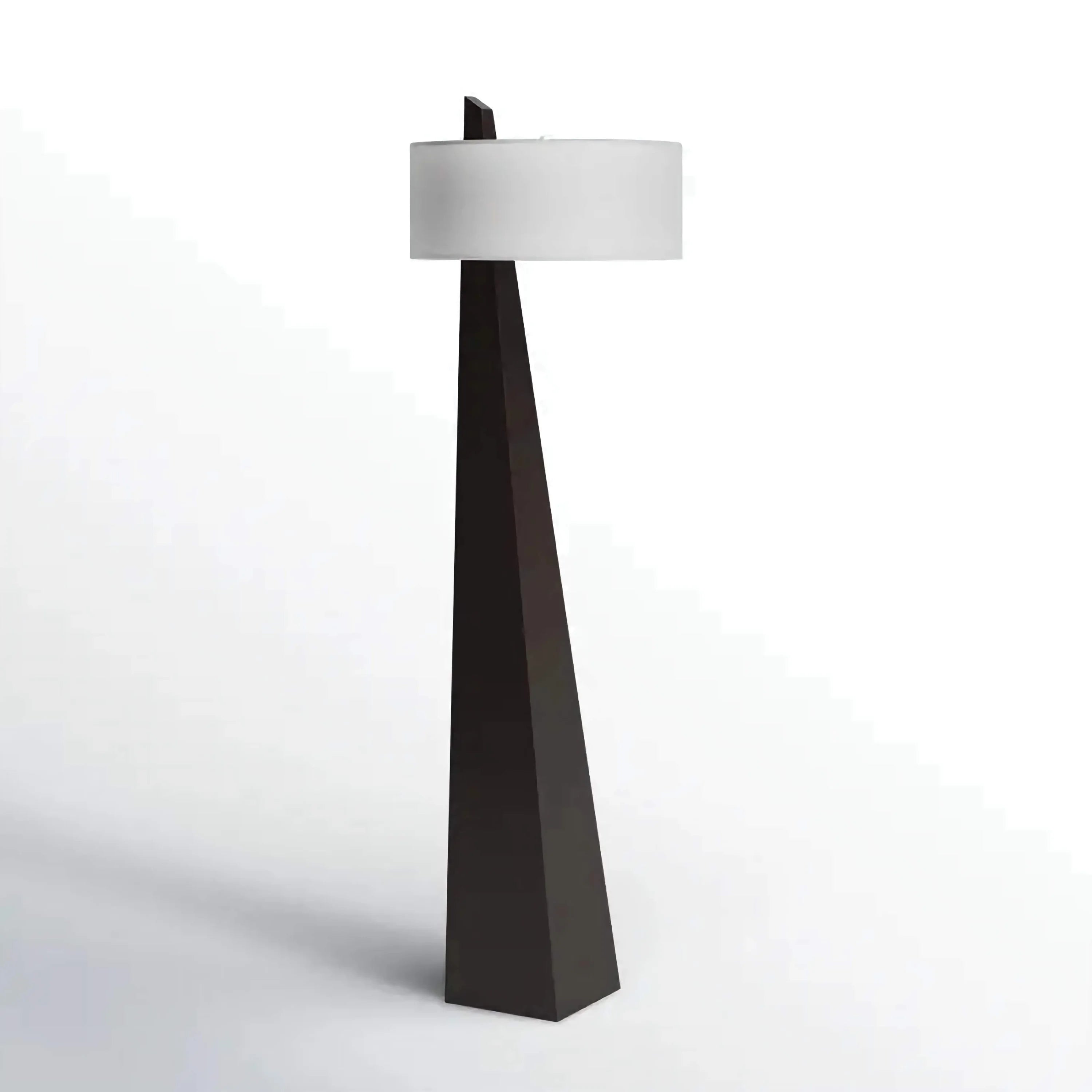Black Obelisk Drum Floor Lamp | Atelier Kuro Minimalist Modern Led Ready Ul Listed