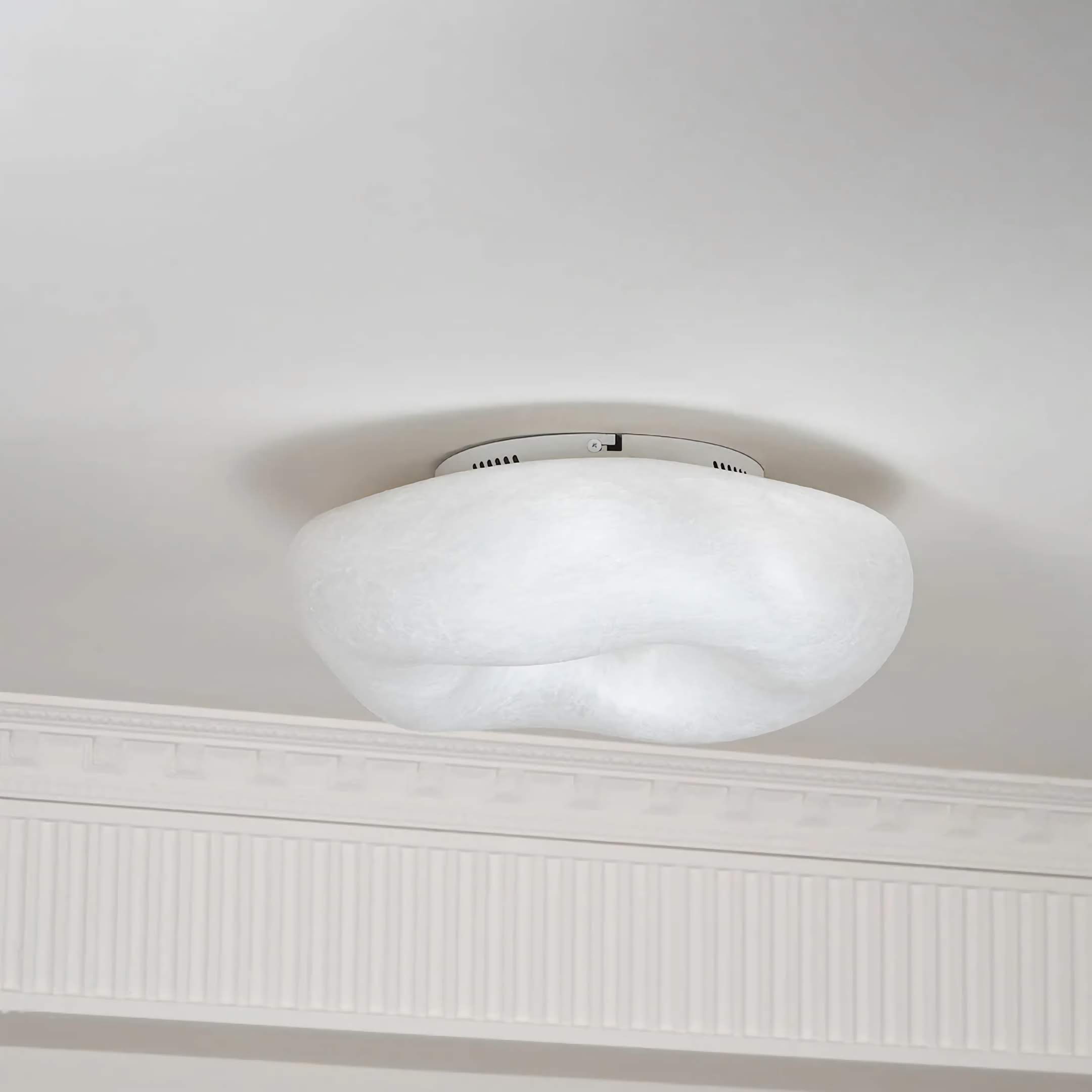 Mulberry Silk Ceiling Light | Organic Flush Mount for Minimalist High-end Homes | Lighting Low Casalolalights Luxury