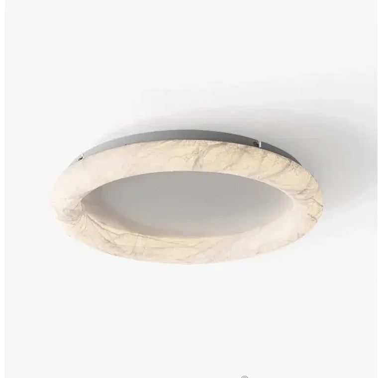 Silk Halo Flush Mount Ceiling Light | Mulberry Minimalist Fixture - Mounts