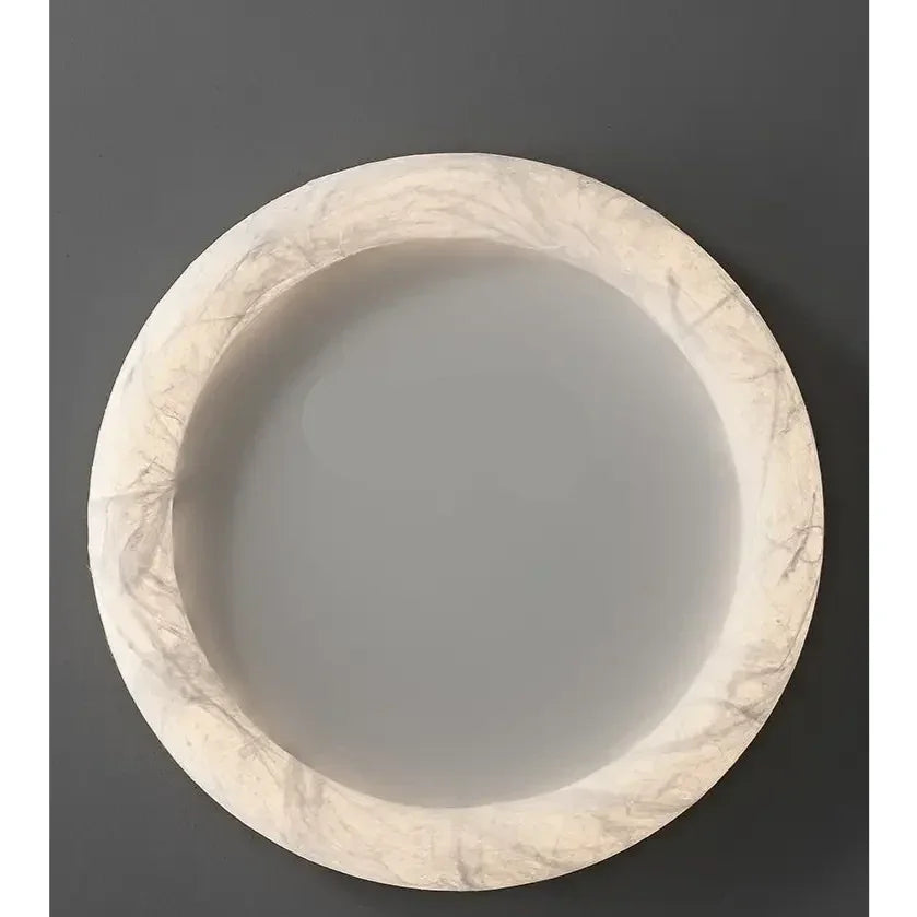 Silk Halo Flush Mount Ceiling Light | Mulberry Minimalist Fixture - Mounts