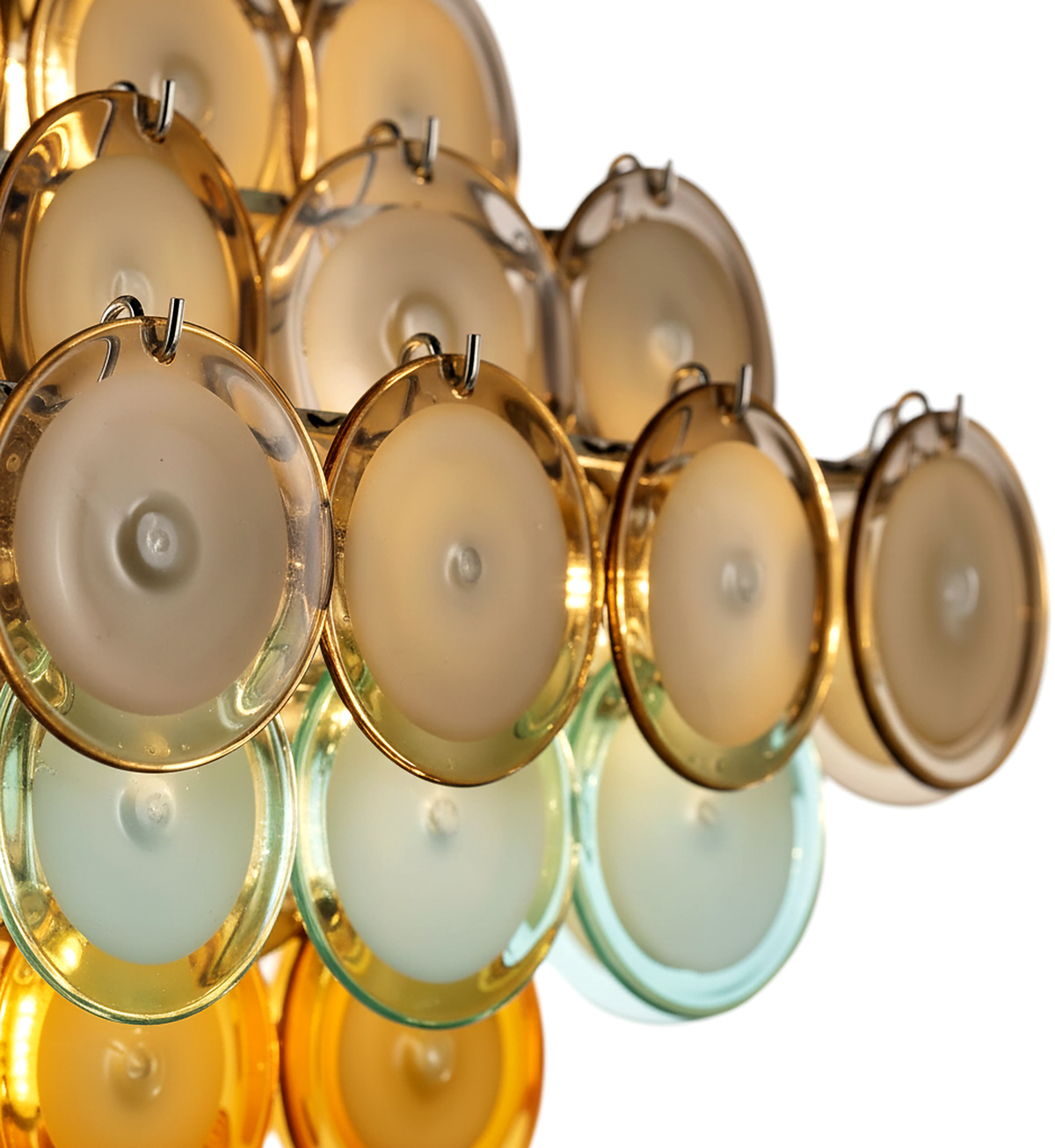 Murano-Style Linear Chandelier | Multicolour | CLOP895001