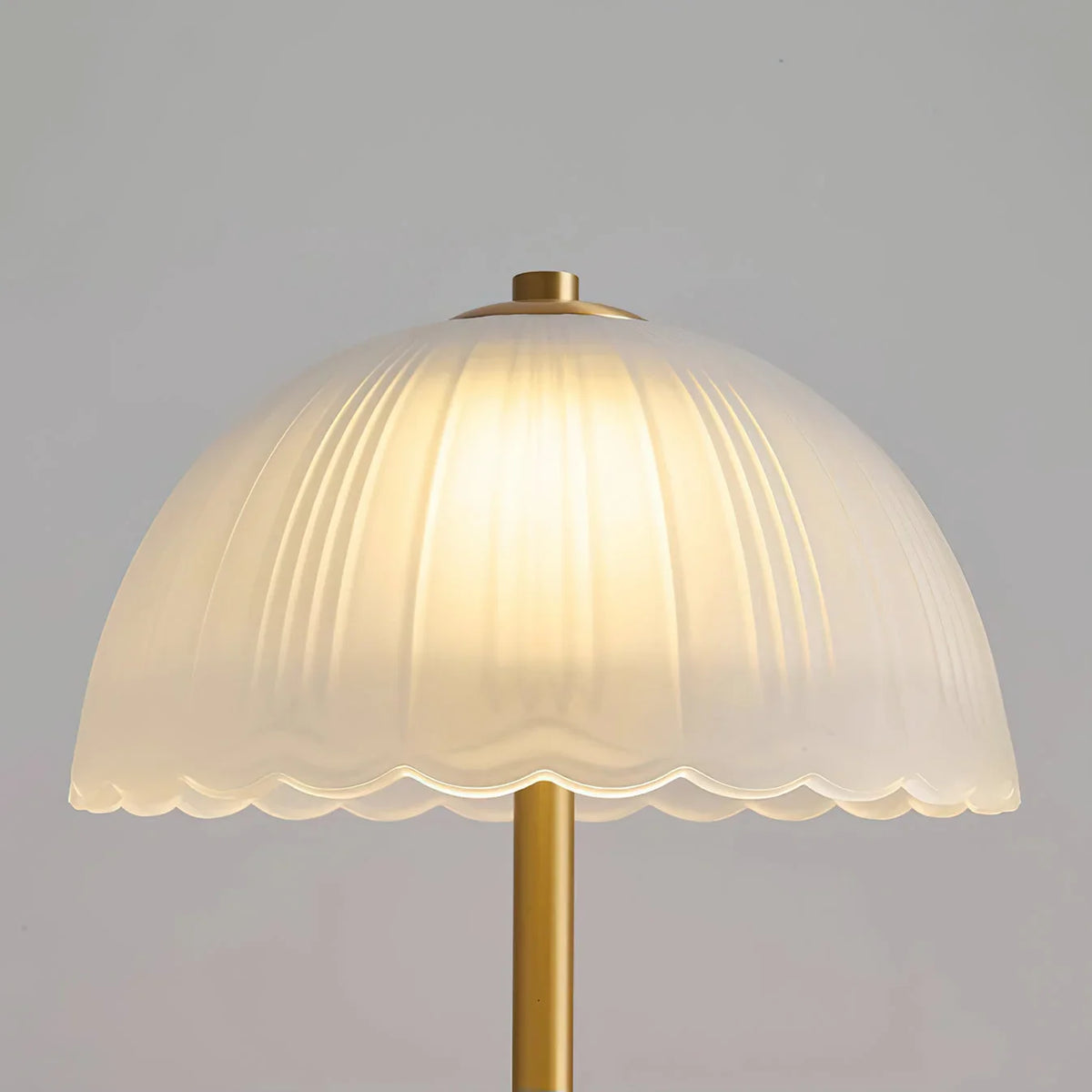 Mushroom Table Lamp for Bedroom and Office Desk | Gold Frosted Glass Mid Century Dimmable Option Casalola Lights Luxury