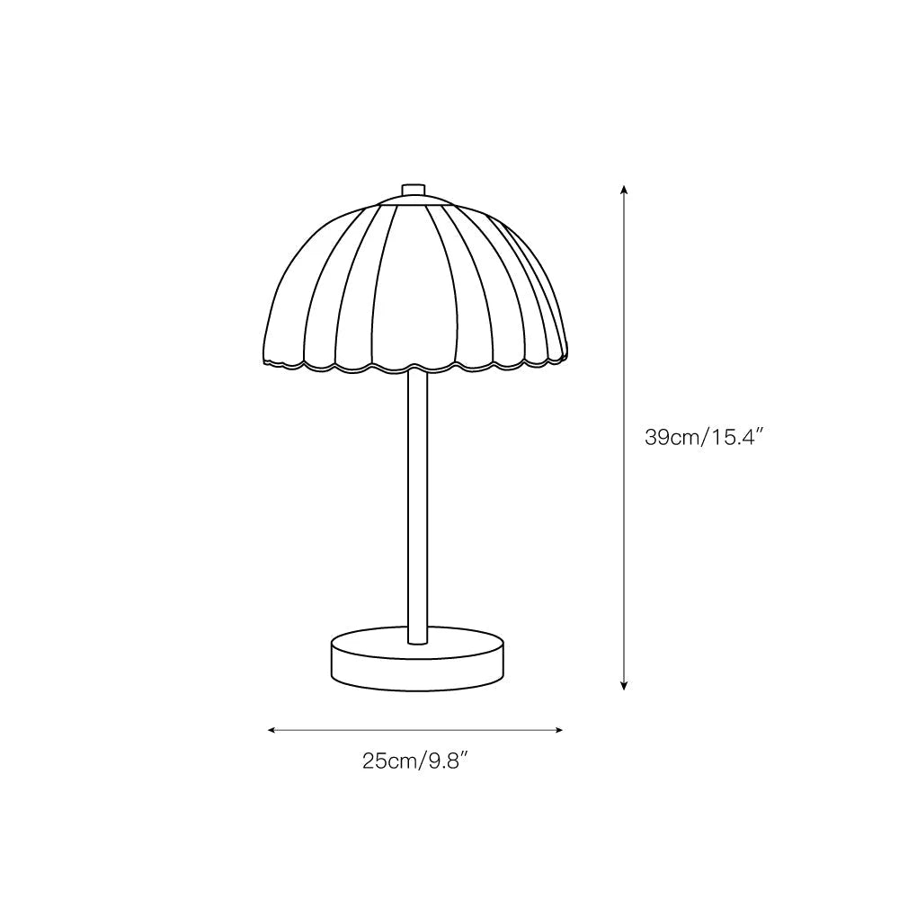 Mushroom Table Lamp for Bedroom and Office Desk | Gold Frosted Glass Mid Century Dimmable Option Casalola Lights Luxury