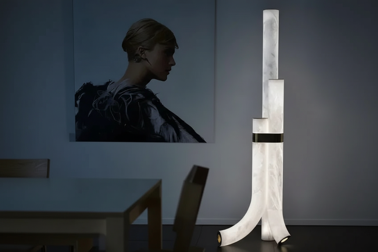 Luce d'Alabastro floor lamp full view