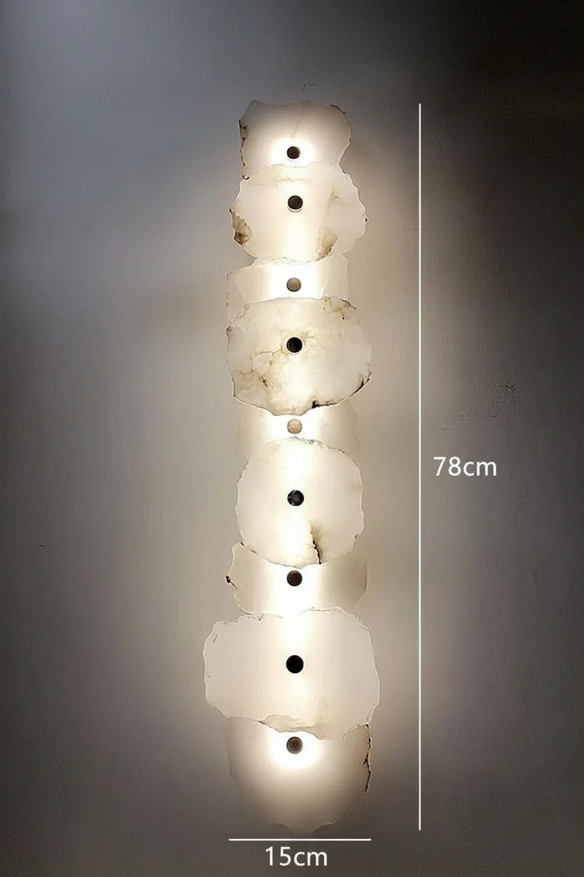 Genuine Marble Disc Wall Sconce Brass | 1 to 9 Discs Living Room Art Staircase Feature Casalola Lights Luxury Lamps