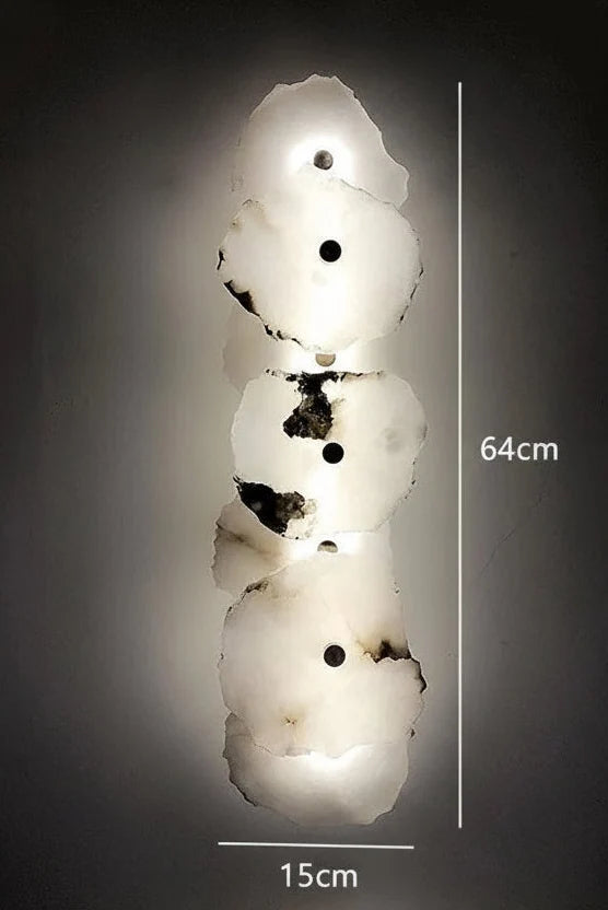 Genuine Marble Disc Wall Sconce Brass | 1 to 9 Discs Living Room Art Staircase Feature Casalola Lights Luxury Lamps