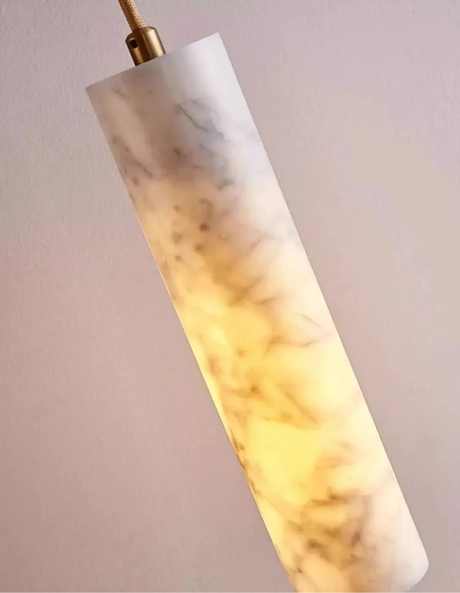 Natural Marble Pendant Lights for Dining Room Kitchen Island Stairs - Lamps
