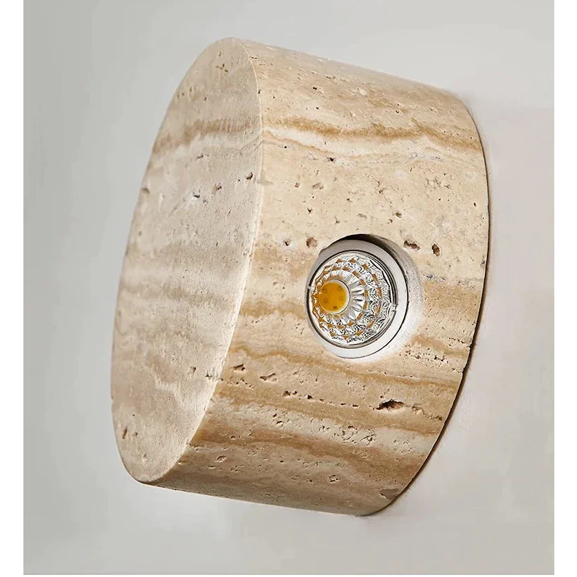 Wabi Sabi Natural Yellow Marble Wall Lamp Sconces for Corridor Living Room Hall Casalolalights Luxury Lamps