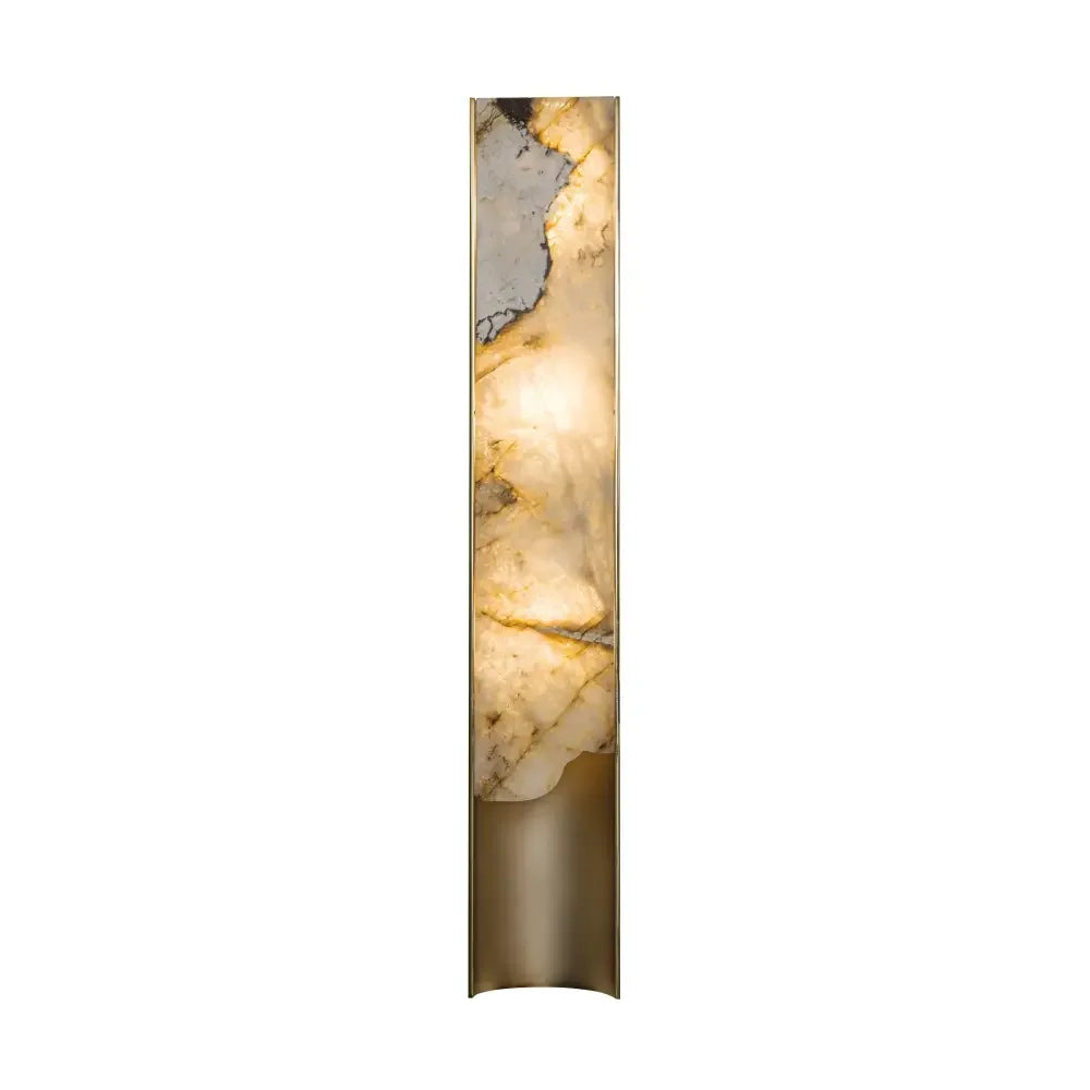 Natural Stone Wall Sconce – High-end Onyx & Brass Lighting - Polaris - Sconces