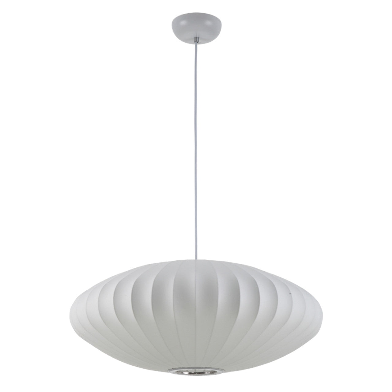 Nelson Bubble Pendant Lamp | White Silk Ceiling Lamps | Bedroom Living Room Lighting | Casalola - Lamps