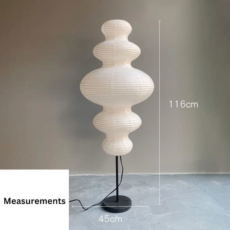 Isamu Noguchi Floor Lamp | Paper | Japanese Decor | Casalola - Lamps