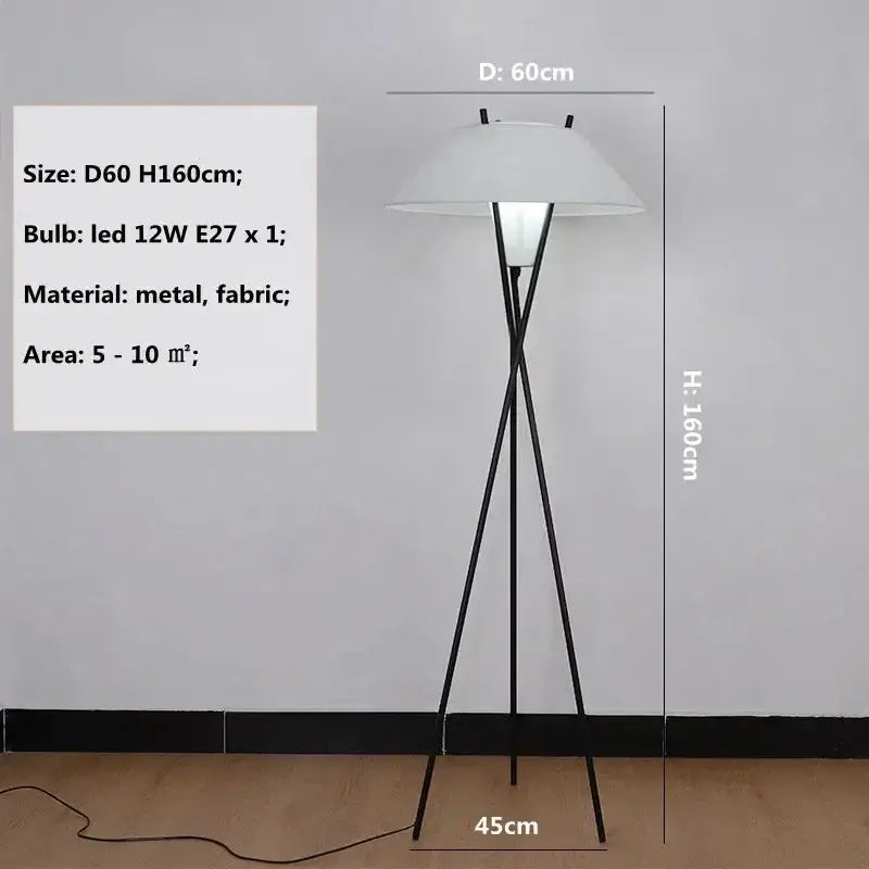 Nordic Minimalism Wabi Sabi Floor Lamp Japandi Decor for Living Room Bedroom - Lamps