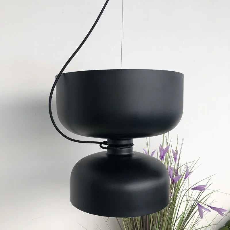 Nordic Pendant Light | Minimalist Painted Metal Dome Black or White Kitchen Island & Dining Room Casalolalights Luxury