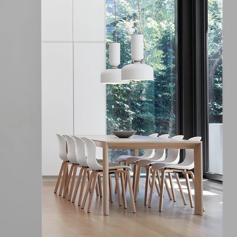 Nordic Pendant Light | Minimalist Painted Metal Dome Black or White Kitchen Island & Dining Room Casalolalights Luxury