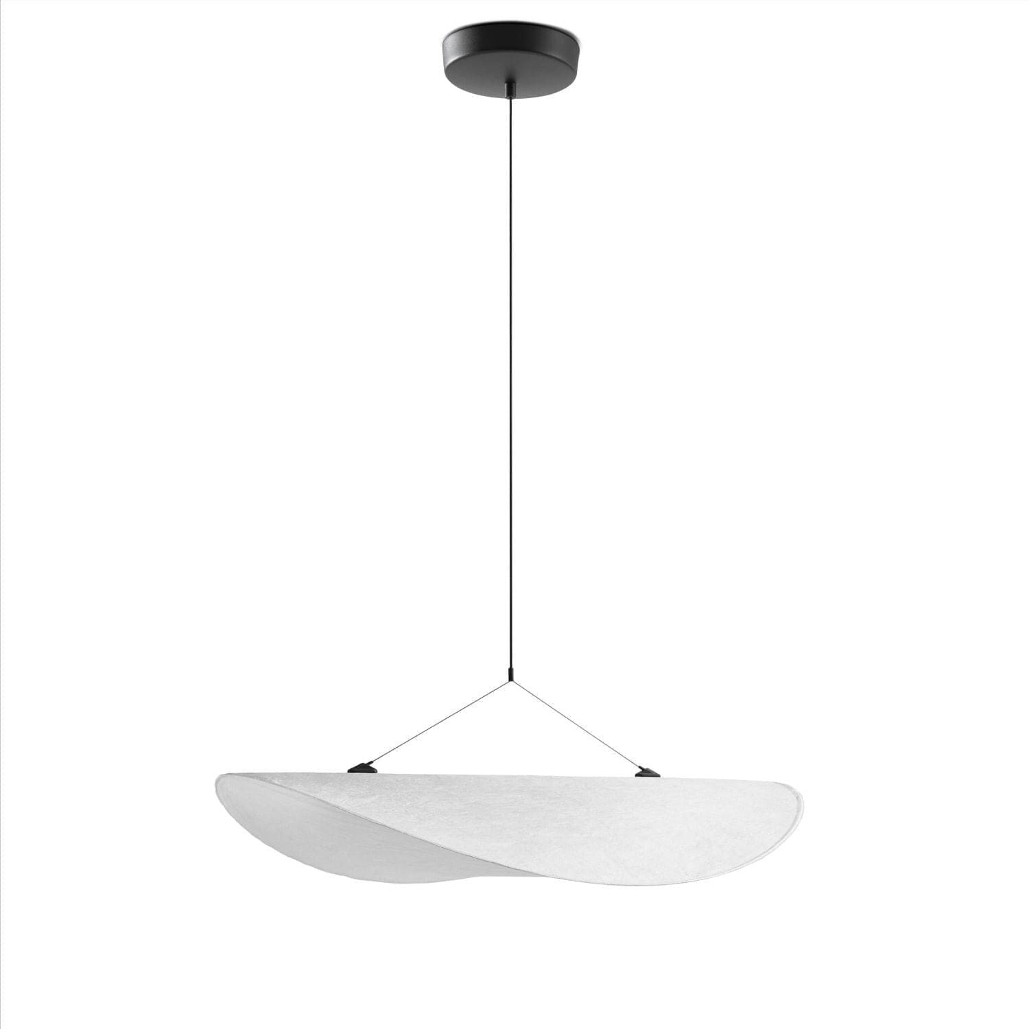 Fabric Led Pendant Lamp Parisian Chic Ceiling Light Fixtures for Living Room Bedroom - Lamps