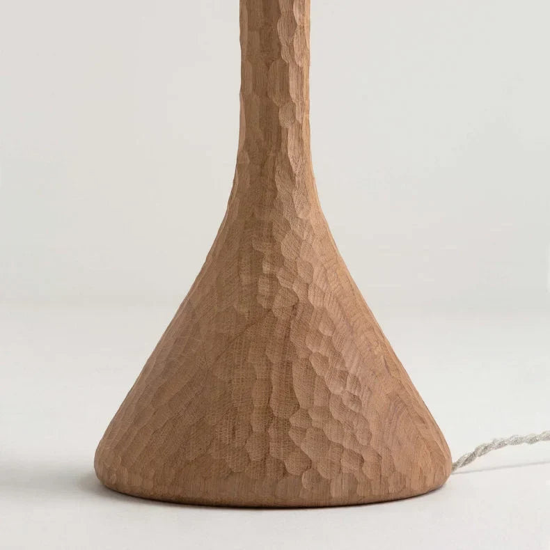 Oak Floor Lamp Linen Shade | Bell or Balloon 160cm Tall E26/e27 Dimmable Option Scandinavian Casalola Lights Luxury