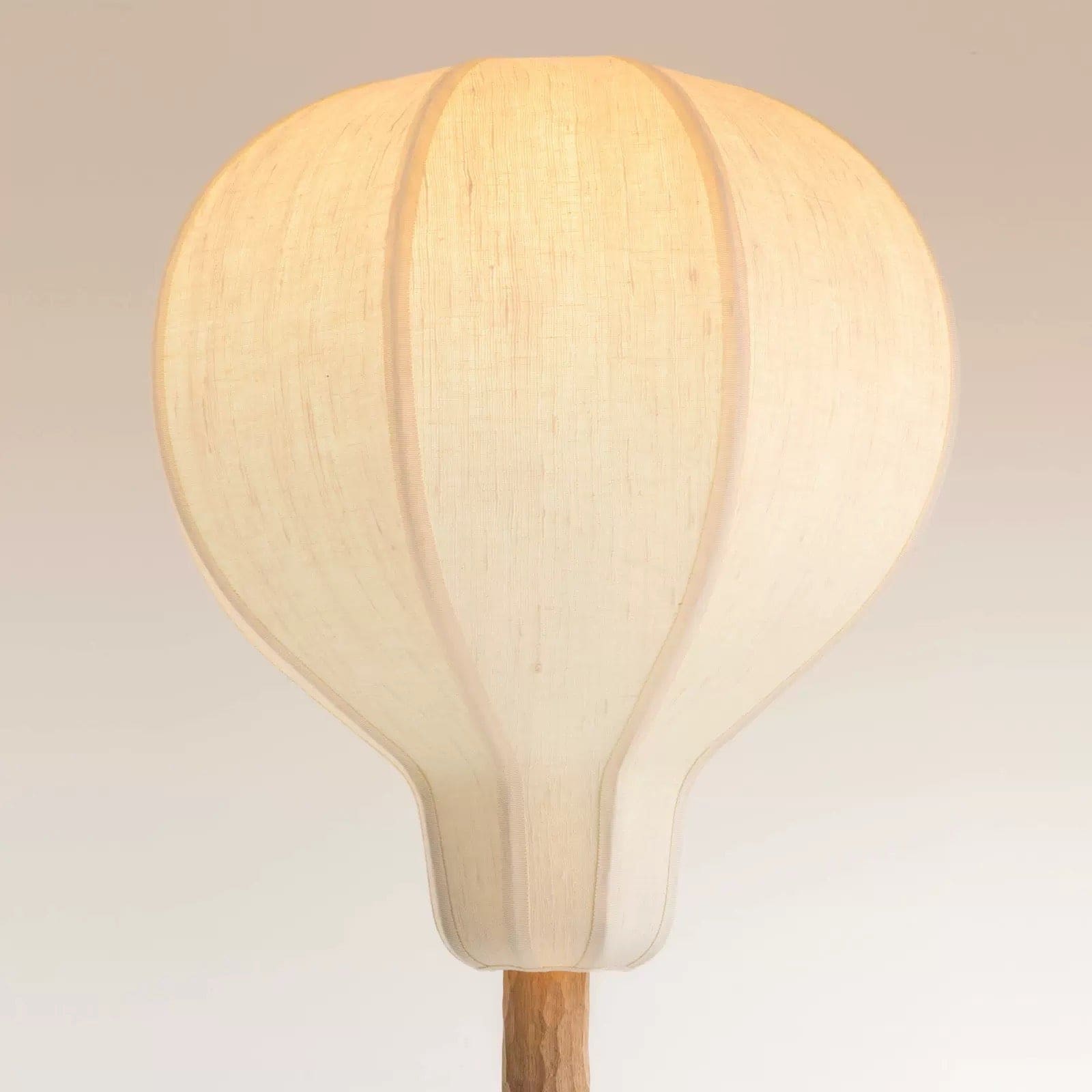 Shop for Floor Lamps - Minimalism Design- Fabric Oval Lampshade - Wood Base - Ecofriendly