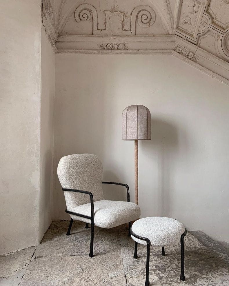 Shop for Floor Lamps - Minimalism Design- Fabric Oval Lampshade - Wood Base - Ecofriendly