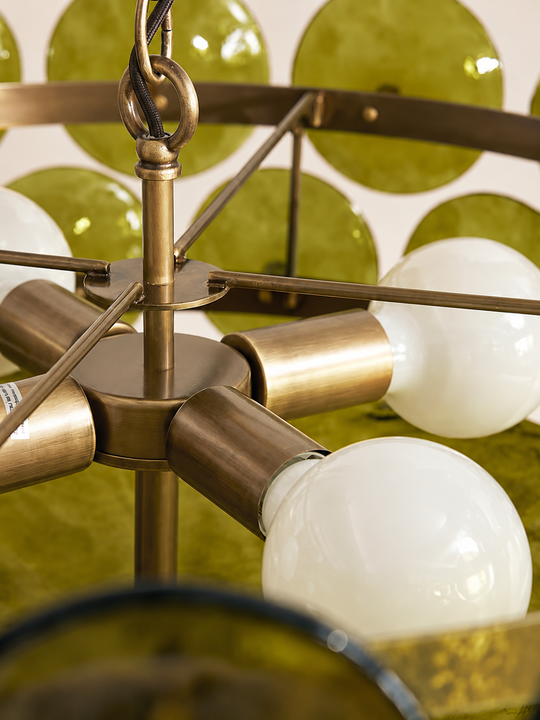 Murano Glass Olive Pendant Lamp | Art Deco Chandelier for Living Room Bedroom Hallway | Perfect Luxury Homes