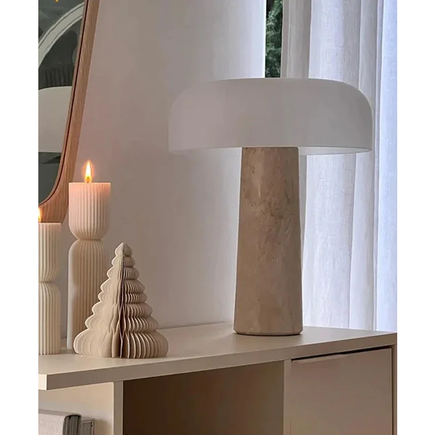 Marble Stone Table Lamp Earth Tones Bedside Contemporary Modern Luxe Lighting Casalolalights Luxury Lamps for Interior