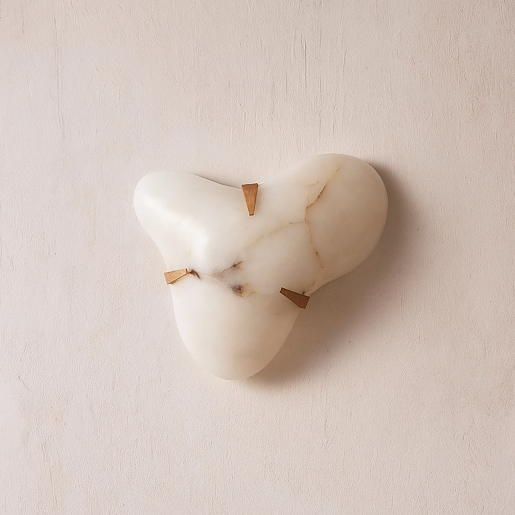 Large Organic Alabaster Wall Light Bronze – Sculptural Bedroom Living Room Sconce Casalolalights Luxury Lamps