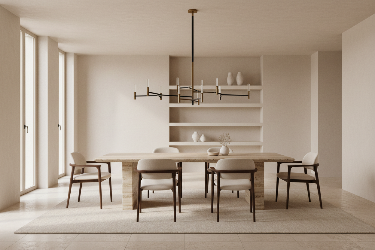 Solid Copper Branching Chandelier | 165cm Span | Borosilicate Glass Diffusers | Italian Modernist Style | Casalola