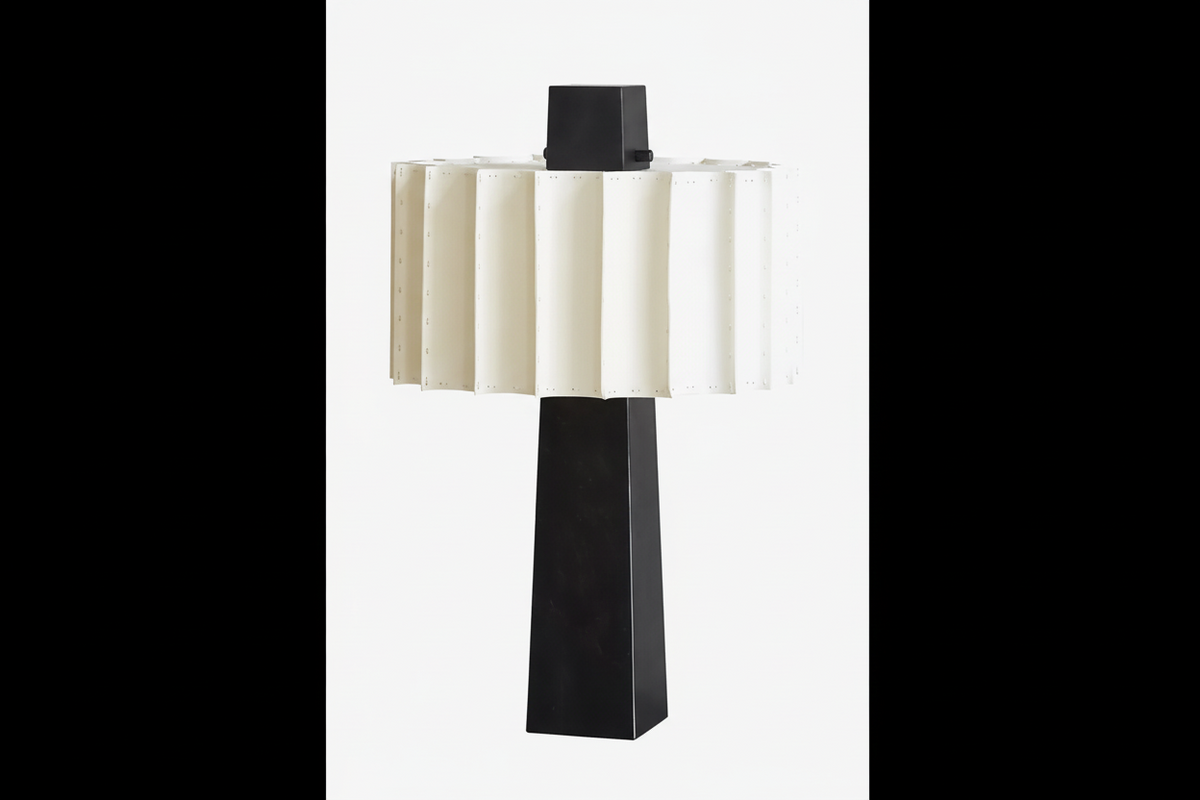 Alabaster Table Lamp for Living Room and Bedroom | Mid Century Modern Pleated Shade Dimmable Option Casalola Lights