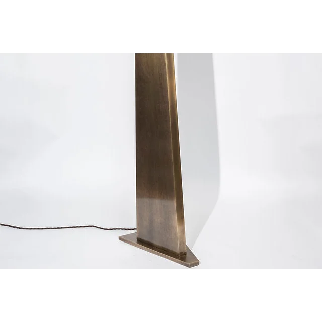 Bronze Obelisk Alabaster Globe Floor Lamp | Italian Atelier Fenice Ul Listed Led