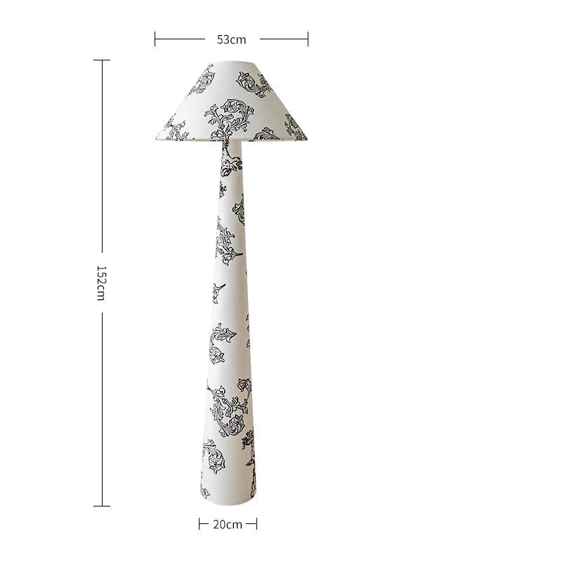 Floral Fabric Floor Lamps | Eclectic Art Deco for Living Room Bedroom | Lighting Luxury Homes Casalolalights Luxury