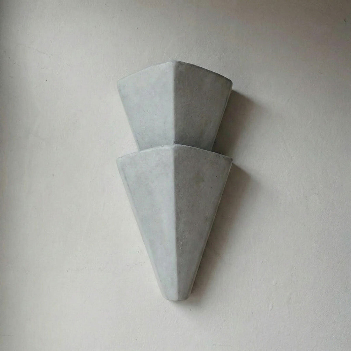 Plaster Tiered Wall Sconce Beige or Gray | 1 to 3 Tiers Hallway Washer Low Profile Japandi Casalola Lights Luxury Lamps