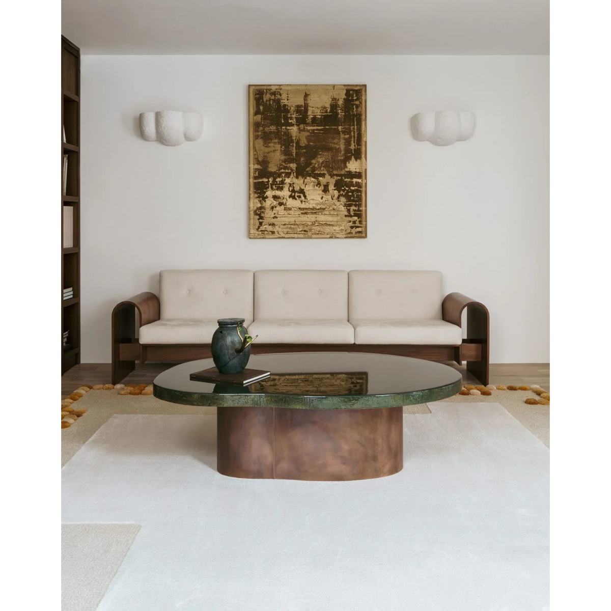 Real Plaster Wall Sconce | Hallway Washer Staircase Light Wabi Sabi E26/e27 47cm Long Casalola Lights Luxury Lamps