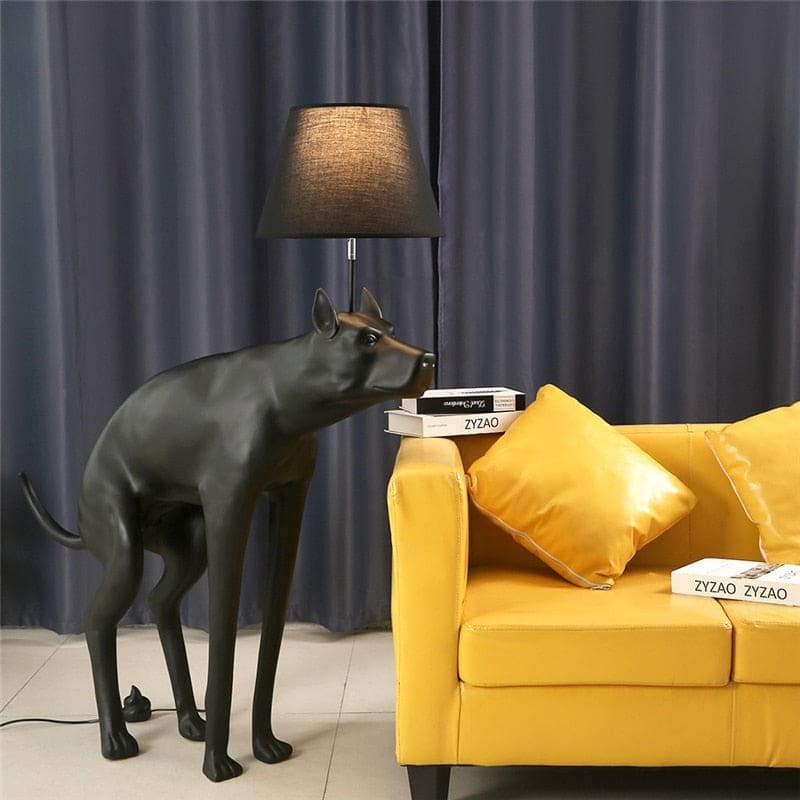 Good Boy Lamp | Black Lamps | Unique | Proud Dog - Floor