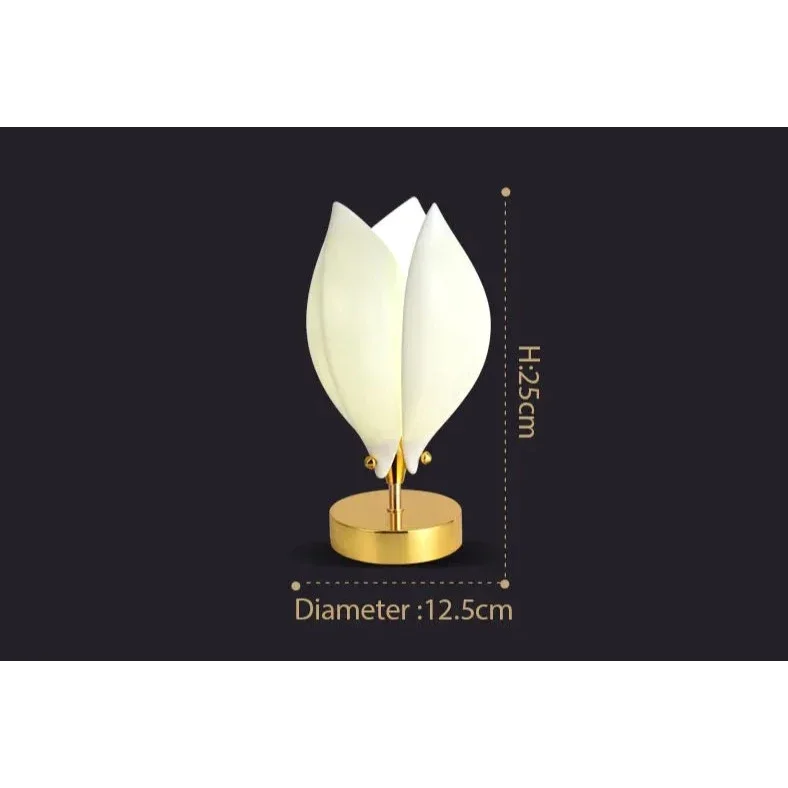 Porcelain Flowers Table Lamp Bedside Modern Contemporary Decor