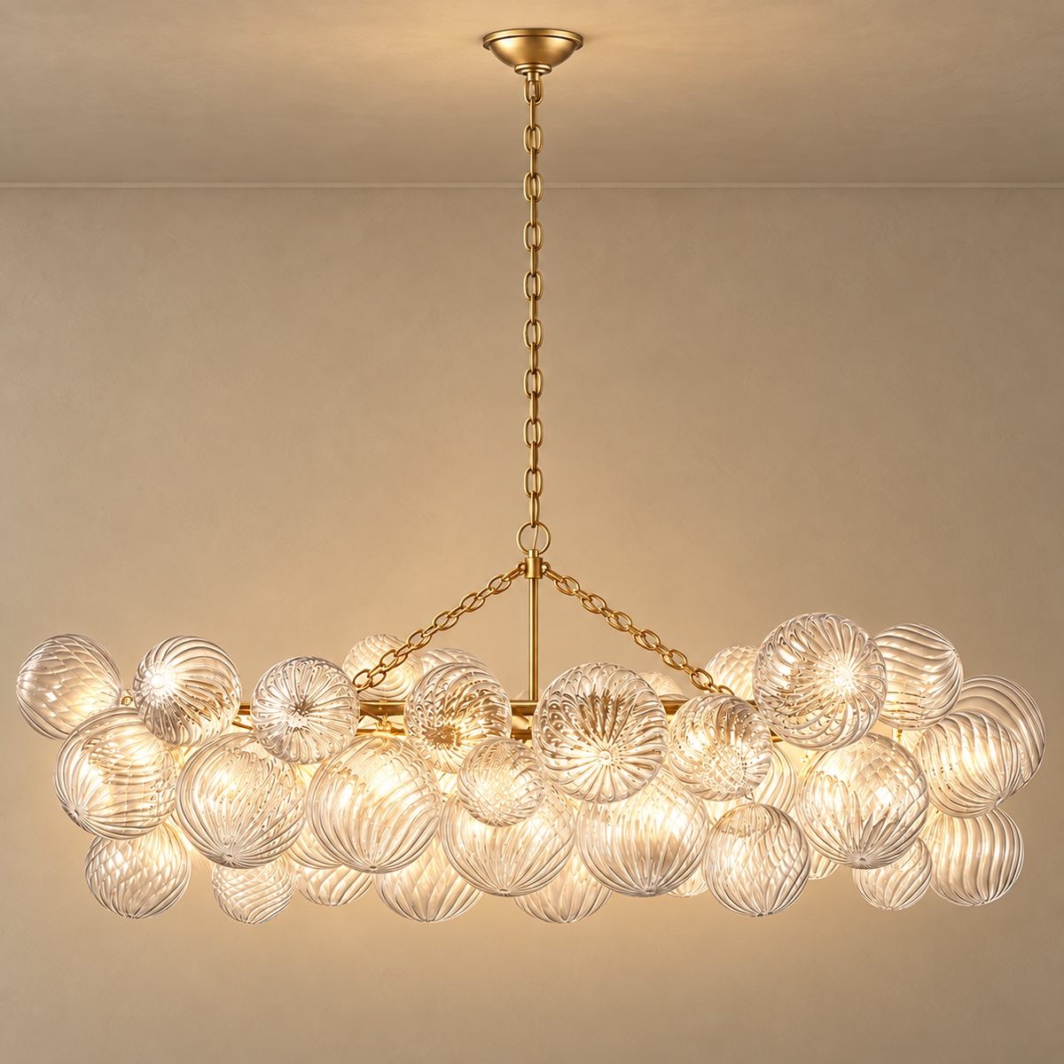 Quinn Oval Glass Chandelier