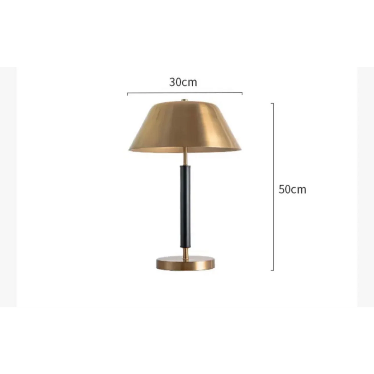 Black and Gold Brass Table Lamp for Bedroom Office Desk | Bedside Reading Modern Minimalist Casalola Lights Luxury