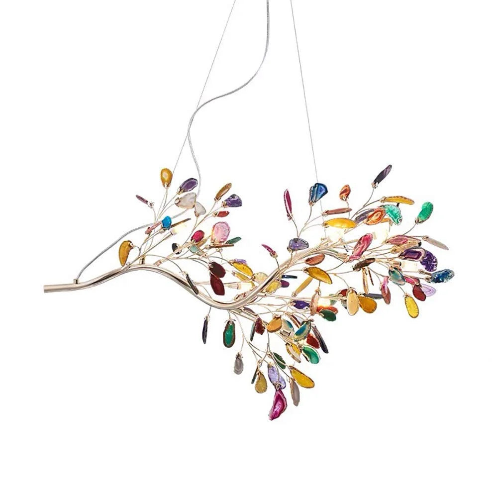 Real Agate Firefly Chandelier | Living Room | Luxury | Casalola Casalolalights Luxury Lamps for Interior Designers