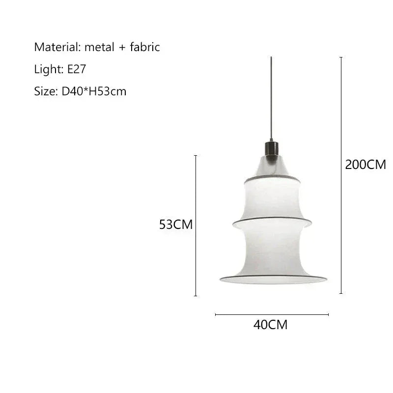 Modern Minimalism White Real Silk Pendant Light Hanging Ceiling Lights for Living Room Dining or Bedroom - Lamps