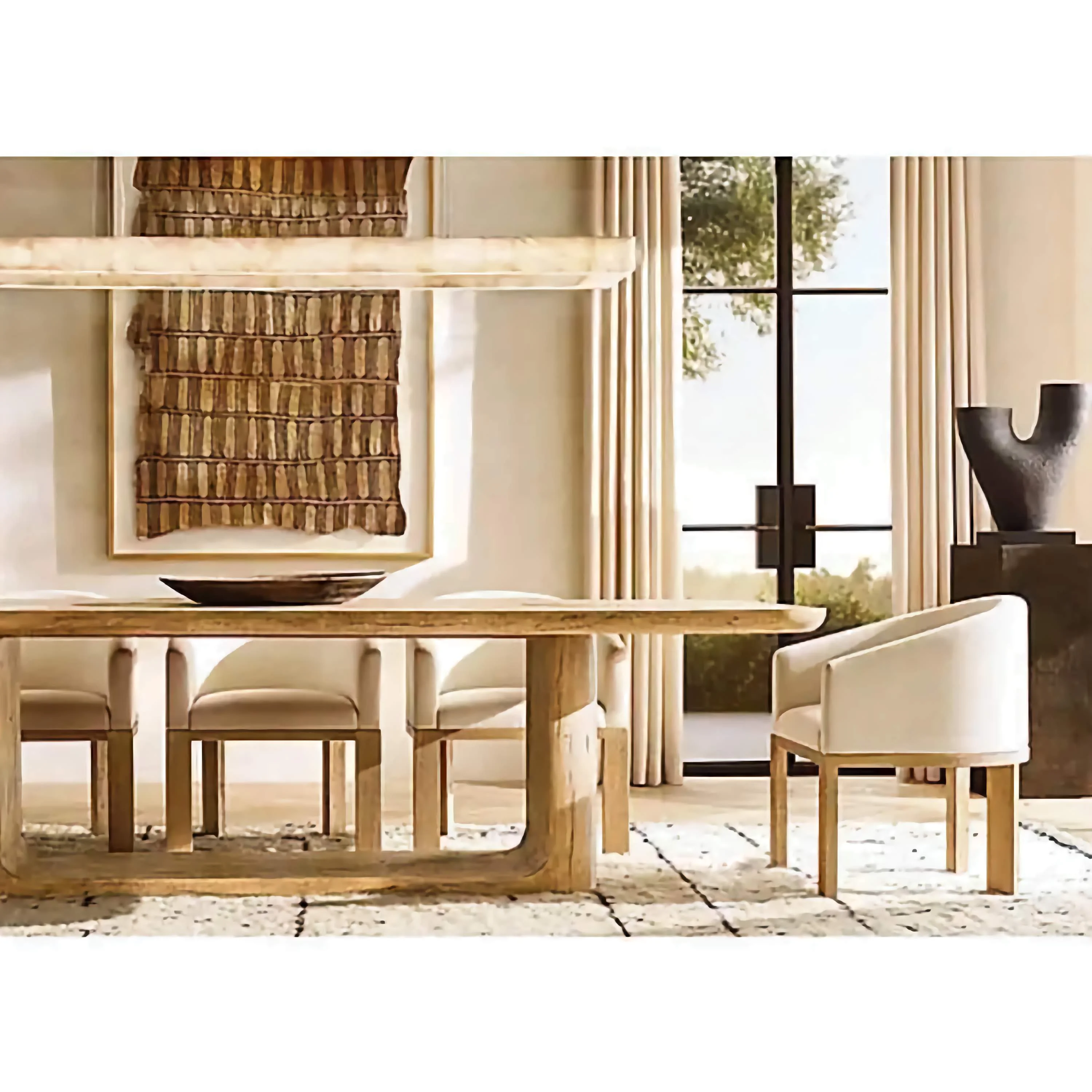 Rectangular Alabaster Chandelier for Dining Room or Kitchen Island | Casalola Lights