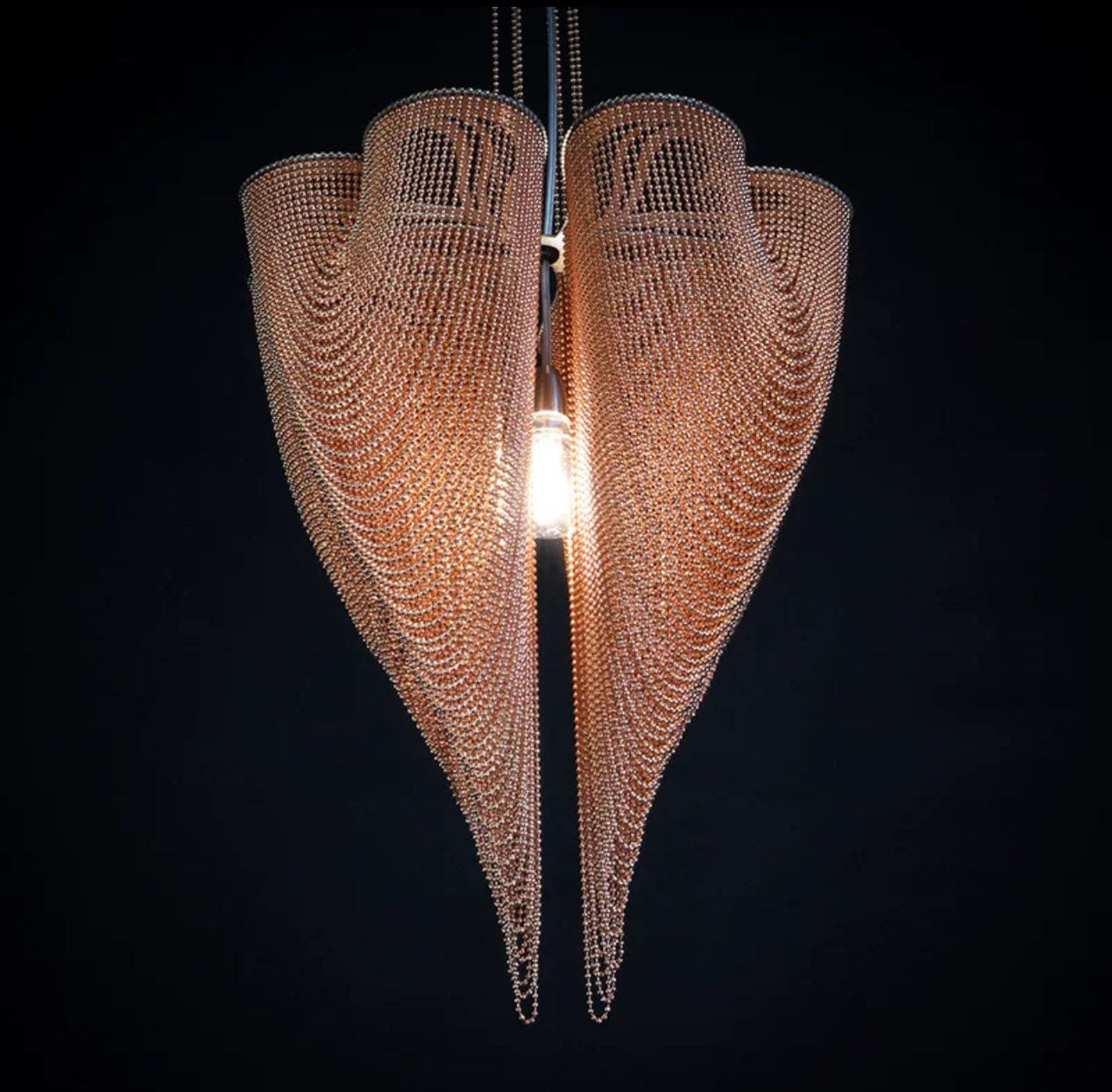 Bronze Bead Chandelier – Avant-garde Designer Pendant Light - Chandeliers