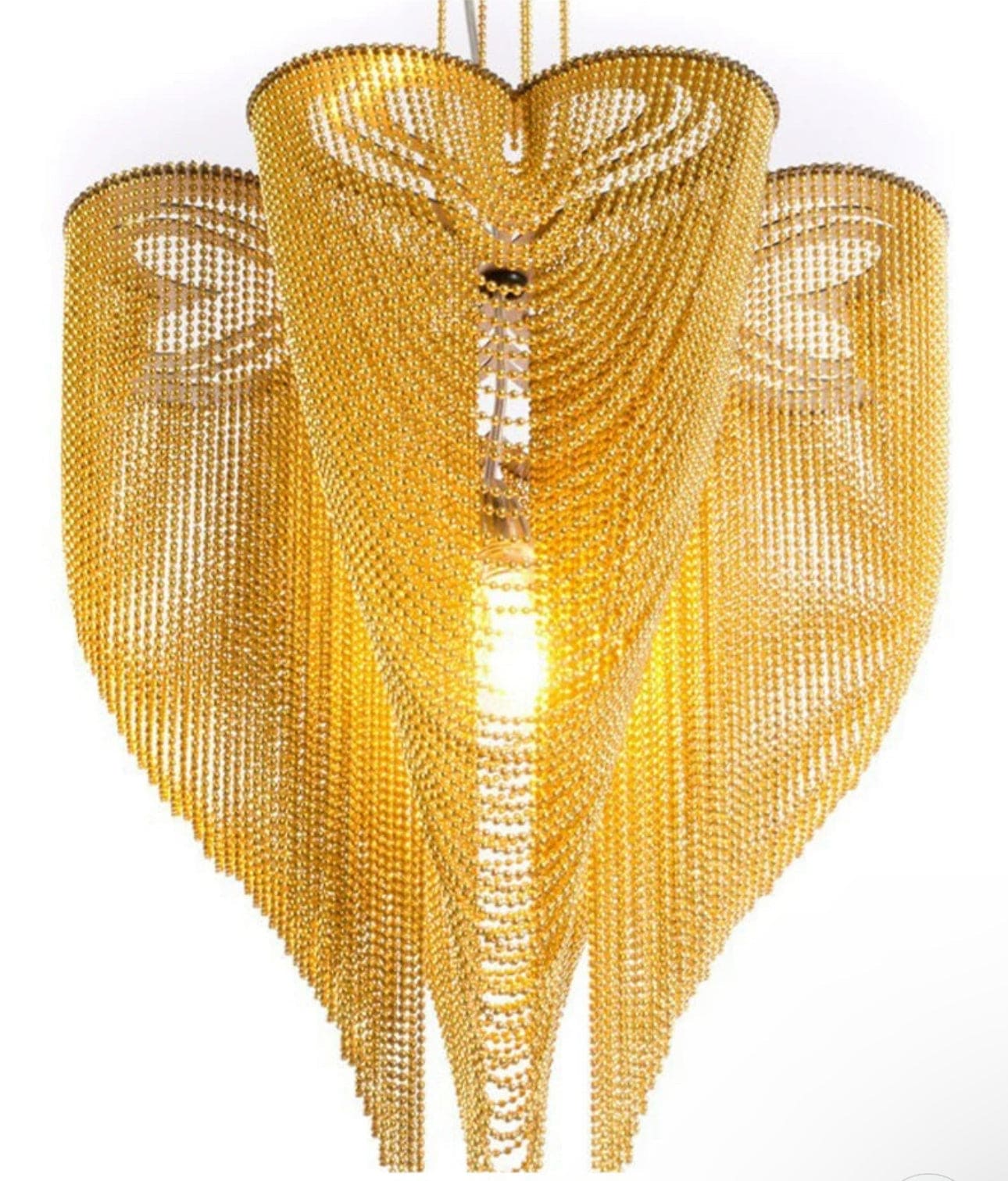 Bronze Bead Chandelier – Avant-garde Designer Pendant Light - Chandeliers