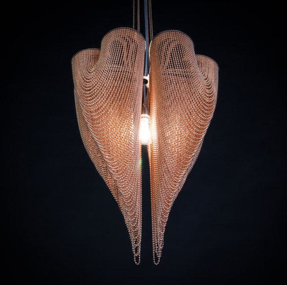 Bronze Bead Chandelier – Avant-garde Designer Pendant Light - Chandeliers