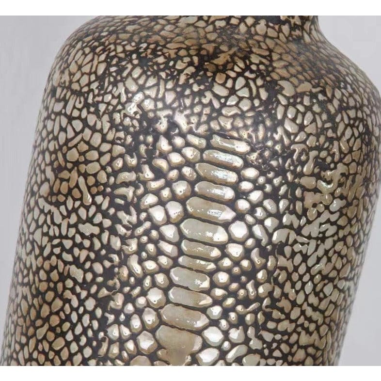 Vintage Ceramic Lamp | Reptile Skin | for Living Room - Table Lamps
