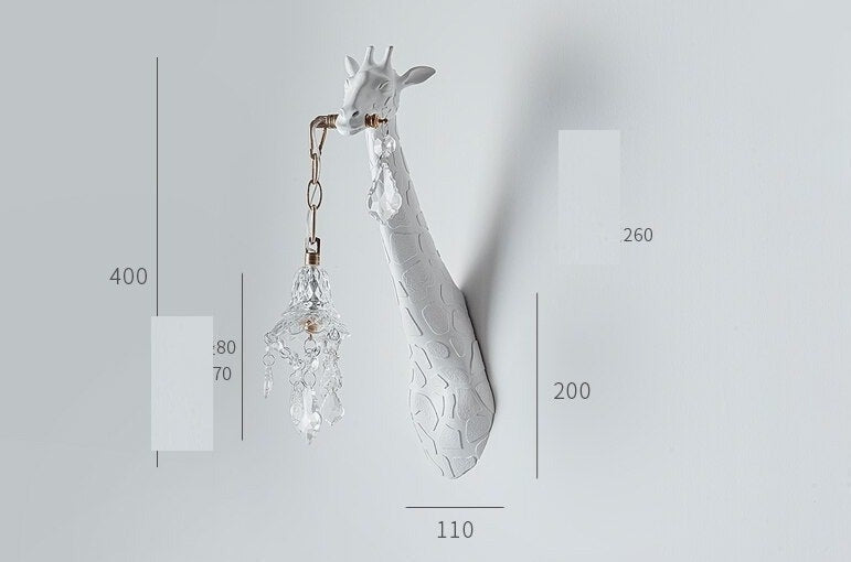 Giraffe Wall Light | Lighting Sconces | Crystal Chandelier | Unique Lamp | Casalola