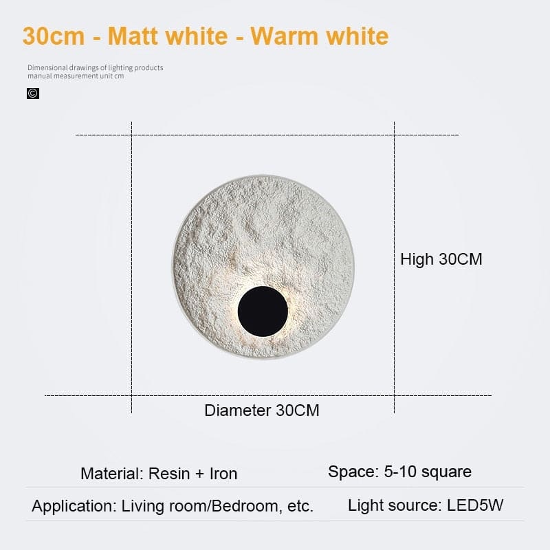 Resin Wall Mounted Lights | Sconces for Living Room | Minimalist Lamps