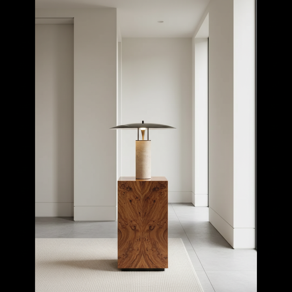Nordic marble table lamp with warm light