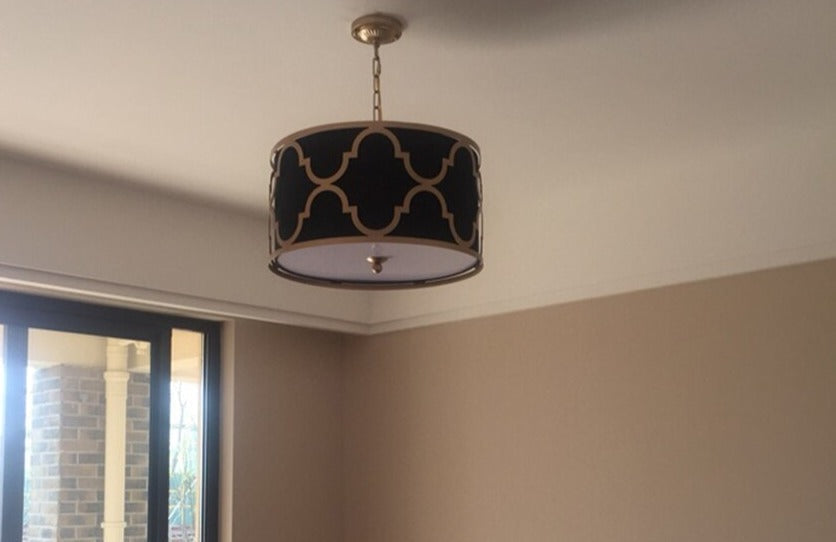 Pendant Lights | Black and Gold Ceiling Light Fixtures | Modern Victorian Lamps for Living Room, - Lamps