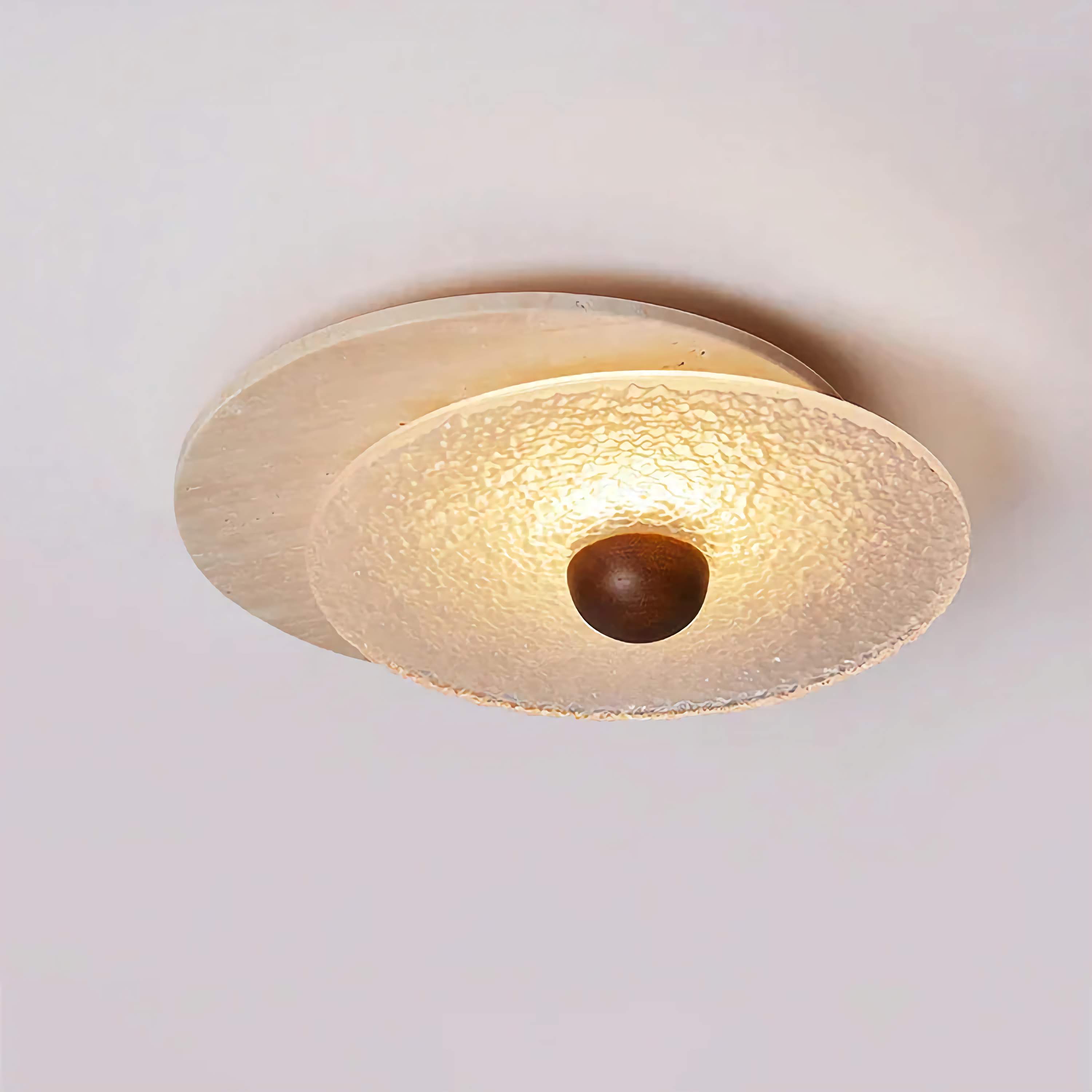 Textured Glass Flush Mount | Modern Hallway Ceiling Light Casalolalights Luxury Lamps for Interior Designers